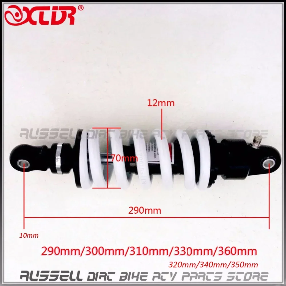 1200LBS Rear shock absorber Adjustable damping Comfortable Spring MONO Motorcycle ATV QUAD dirt pit BIKE 270mm  330mm ~ 340mm