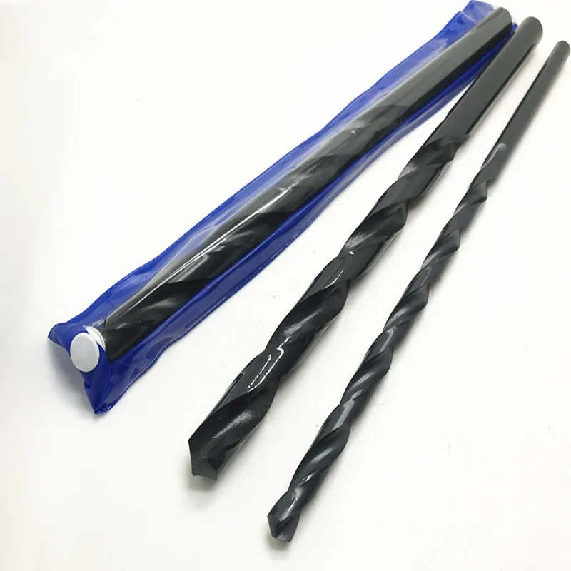 Image 4: Foret nitridé allongé de 100/200/250/300 mm avec un diamètre de 0,5-16 mm, utilisé comme outil de perçage pour le bois et les tôles de fer