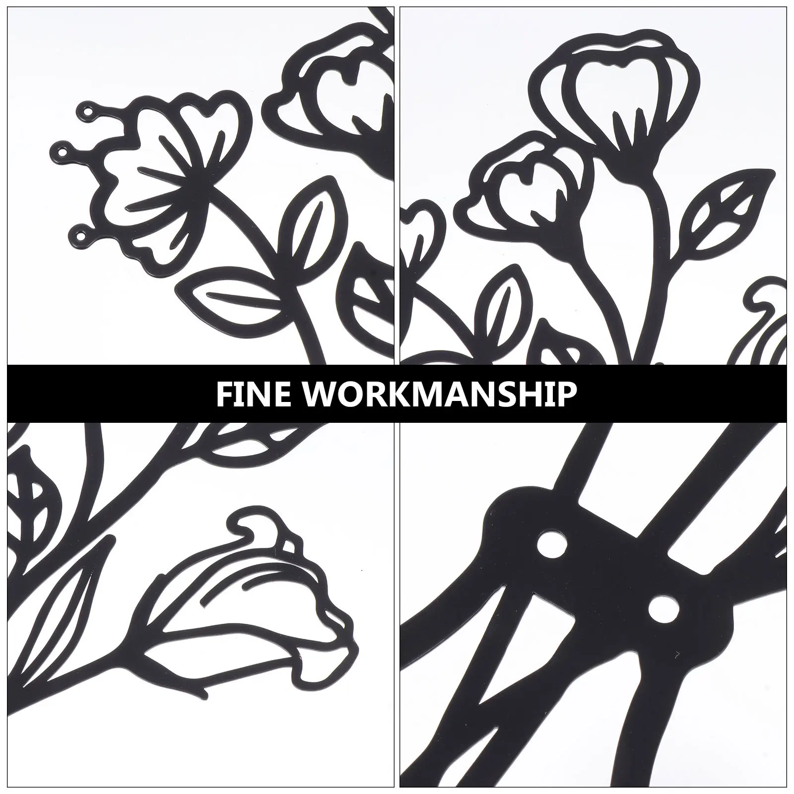 

1Pcs Wall Flower Iron Vase Pendant Decoration Indoor Outdoor Hanging Wall Art House Gift Indoor Pendant Flower Vase Decor