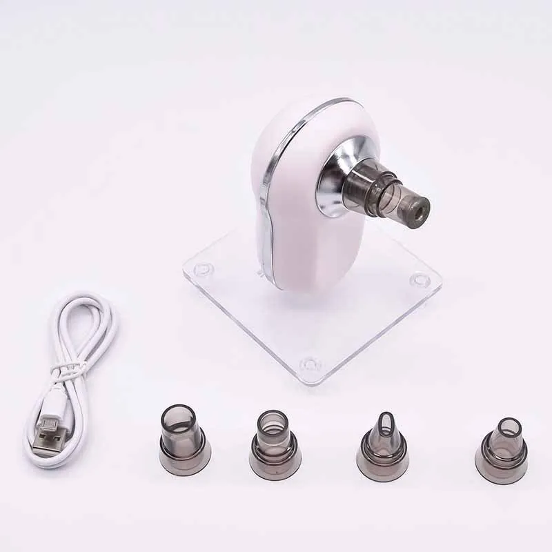 Electric Blackhead Remover & Pore Cleaner, 5-in-1 Gentle Suction with LED Display, Portable Facial Care Device