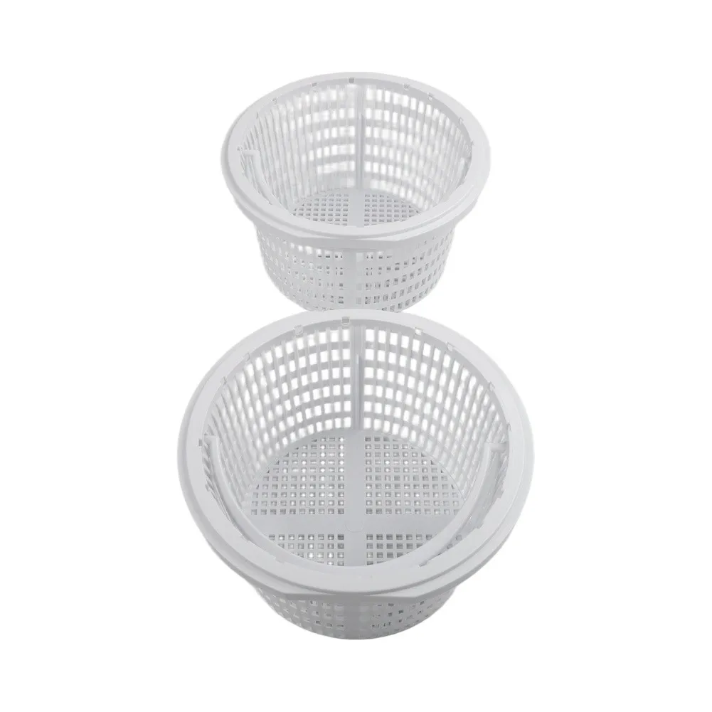 18 cm Diameter Skimmer Basket for Swimming For Pools Ensures Clean Water and Reduces Pump Clogging Risk 1 or 2 pcs