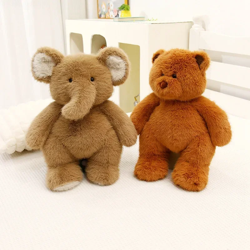 

45cm Cartoon Appease Doll Dog Elephant Rabbit Bear Plush Toy Stuffed Animal Sleeping Companion Kawaii Doll Children's Gift