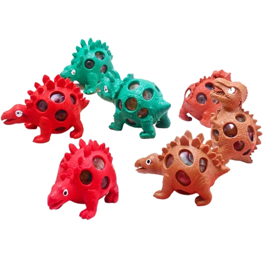 Funny Dinosaur Vent Ball Tricky Toy Decompression Pinch Squeeze Grape Ball Antistress Fidget Toy Random Color For Baby Kid Gift