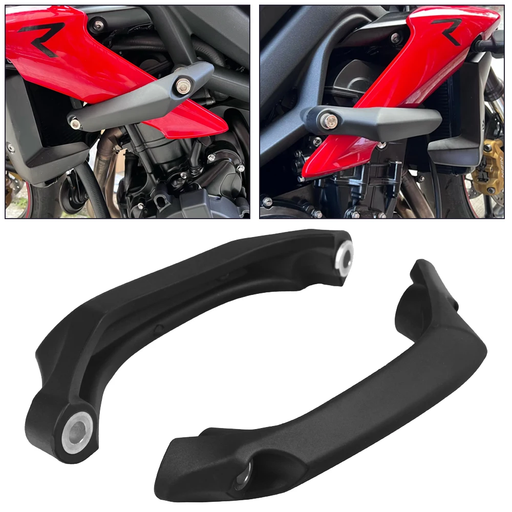 For Street Triple 765RS 765R 765S 675 675R Motorcycle Engine Guard Crash Frame Slider Falling Protector Rubber Strip 765 R S RS