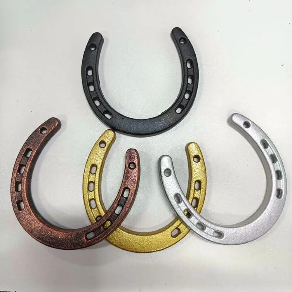 Vintage Cast Iron Horseshoe Wall Decor Metal Art Hanging Ornament For Home Garden Porch Gate Rustic Style Accents