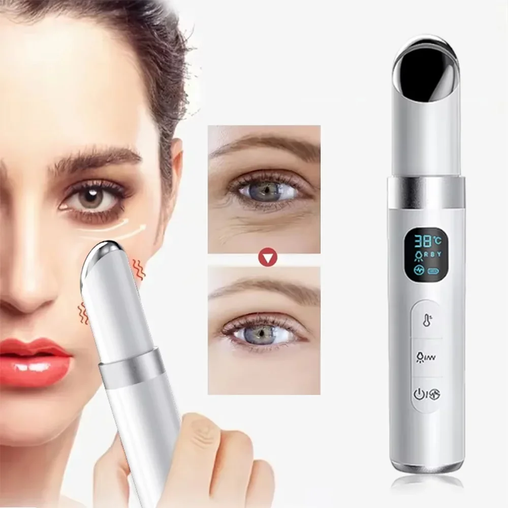 Portable Eye Massager Electric Vibration Wrinkle Anti-Ageing Eye Massage Dark Circle Removal Beauty Face Eye Care Pen