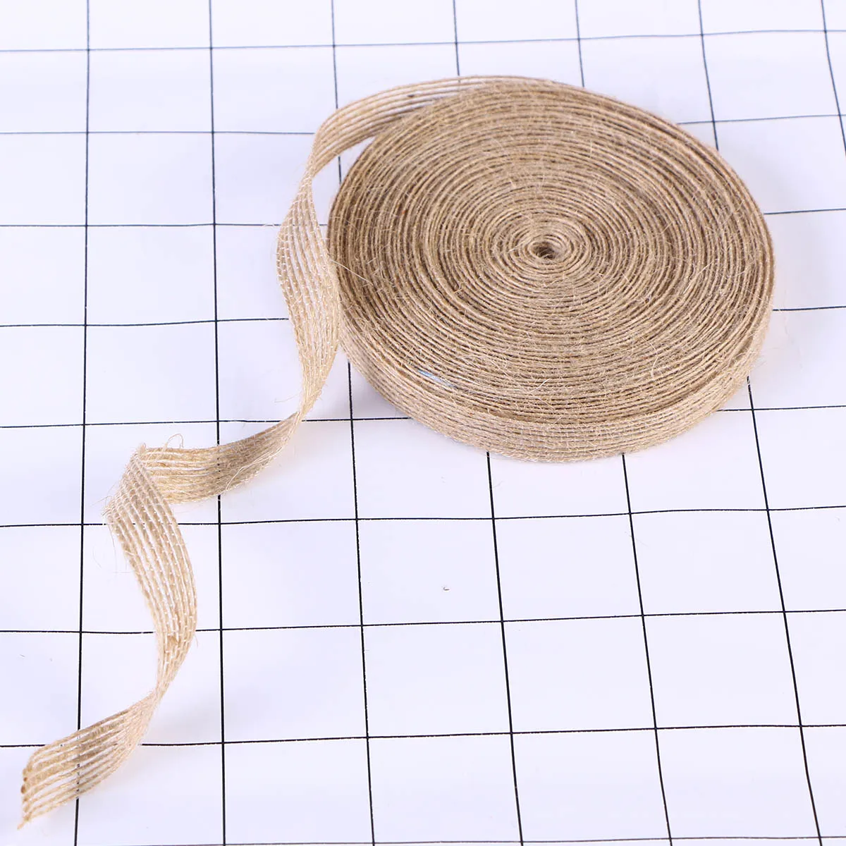 

The Gift Natural Hemp Rope Jute Burlap Ribbon Webbing Christmas Twine Brown Bride