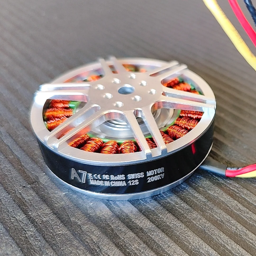 6210Q Swiss High Power 200KV Brushless Outrunner Motor High Torque for Plant Protection Outer Rotor Design