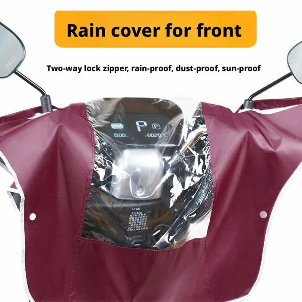 Cubierta Universal para lluvia para cabeza de vehículo eléctrico, mango de viento a prueba de polvo, cubierta para motocicleta, instrumento de Control Central, resistente al agua Pa J9K1