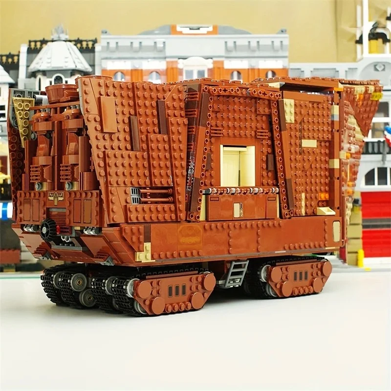 

Famous Movie Scene desert city Blocks Children's Toy Sandcrawler Model Christmas Building Blocks MOC-75059 Educational Toys Gift