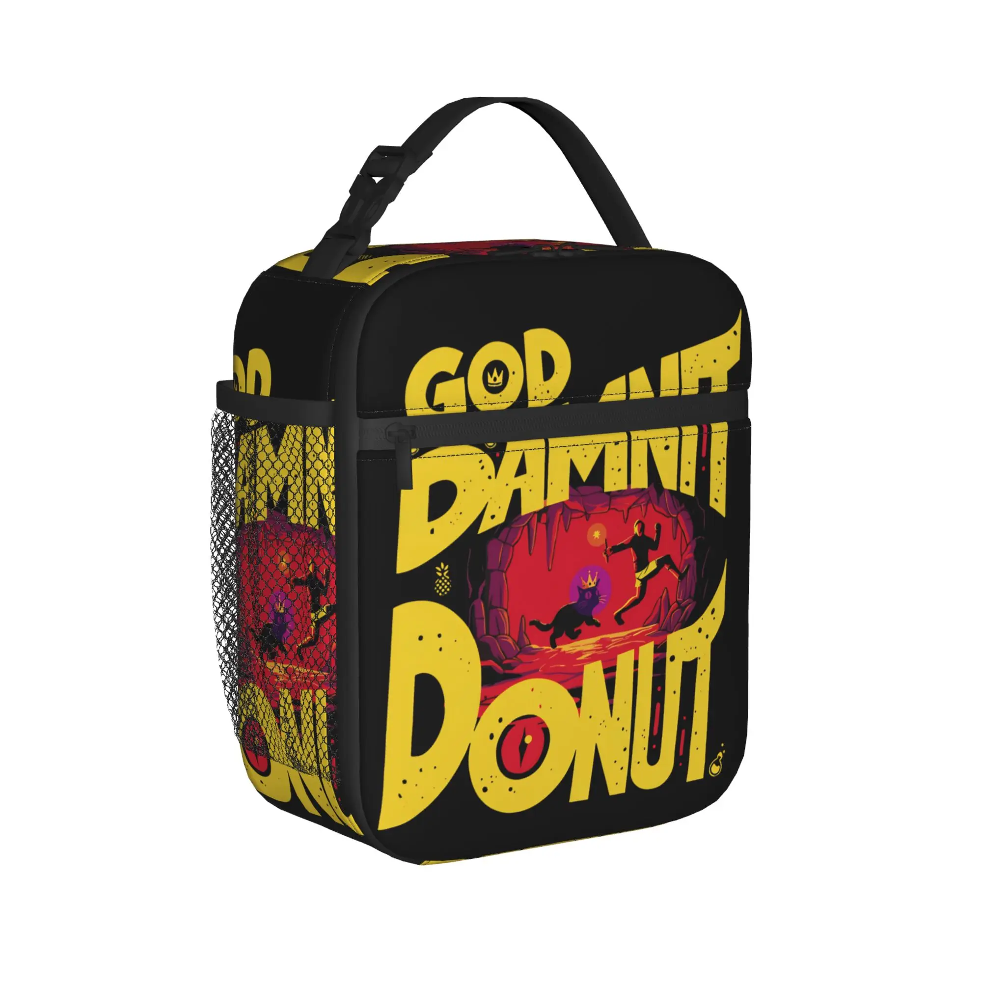 Retro Dungeon Crawler Carl  Insulated Lunch Bag Portable  Reusable Cooler Bag Tote Lunch Box School  Picnic Girl Boy