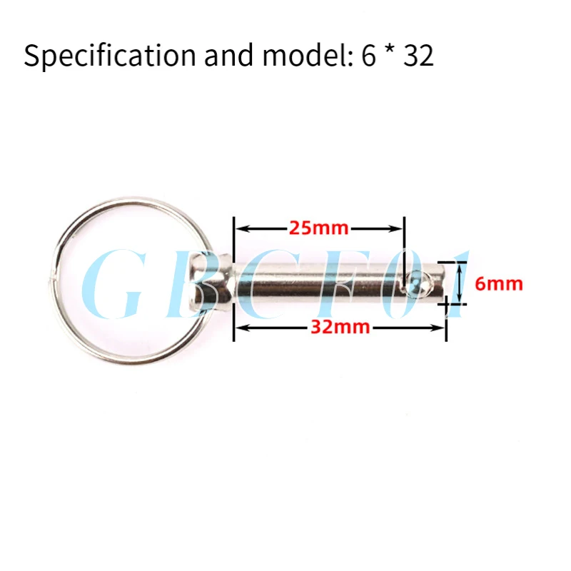 Ball Lock Pin-Single Ball Quick Release Detent Pin,Ball Head Locking Safety Pin,Steel Ball Safety Pin for Machinery M6 M12