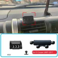 Car Phone Holder And Base For Toyota  FJ Cruiser 2007-2017 Gravity Stand Mount Support Horizontal GPS Mobile Bracket Accessories