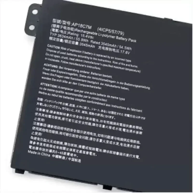 15.4V 55.9Wh AP18C7M Laptop Battery for Acer Swift 5 SF514-54GT SP513-54N-546V SF313-52