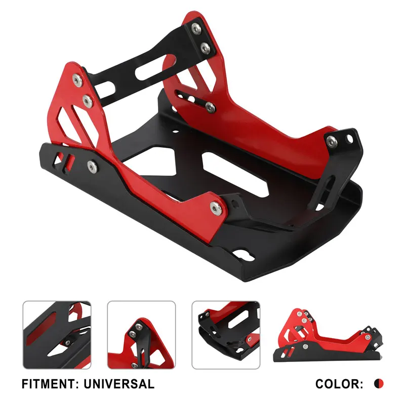 Heavy-duty Steel Motorcycle Front Wheel Stand Wheel Chock Upright For Trailer Mount Trailer Rack Parking Fixed Frame Dirt Bike