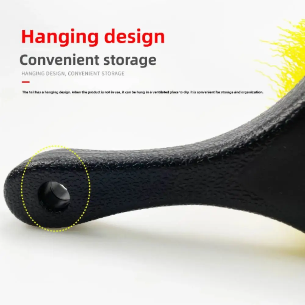 Soft Bristle Car Tire Brush Short Handle Durable Design Car Wash Brush Heavy Duty Ergonomic Handle Automotive Detailing Tool