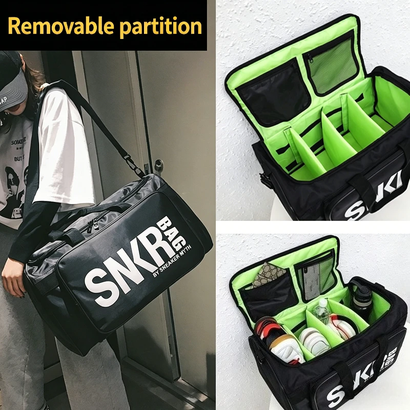 

Large Capacity Multi Functional Sneakers Travel Bag Sports Fitness Bag Basketball Football Bag One Shoulder Thick Luggage Bag