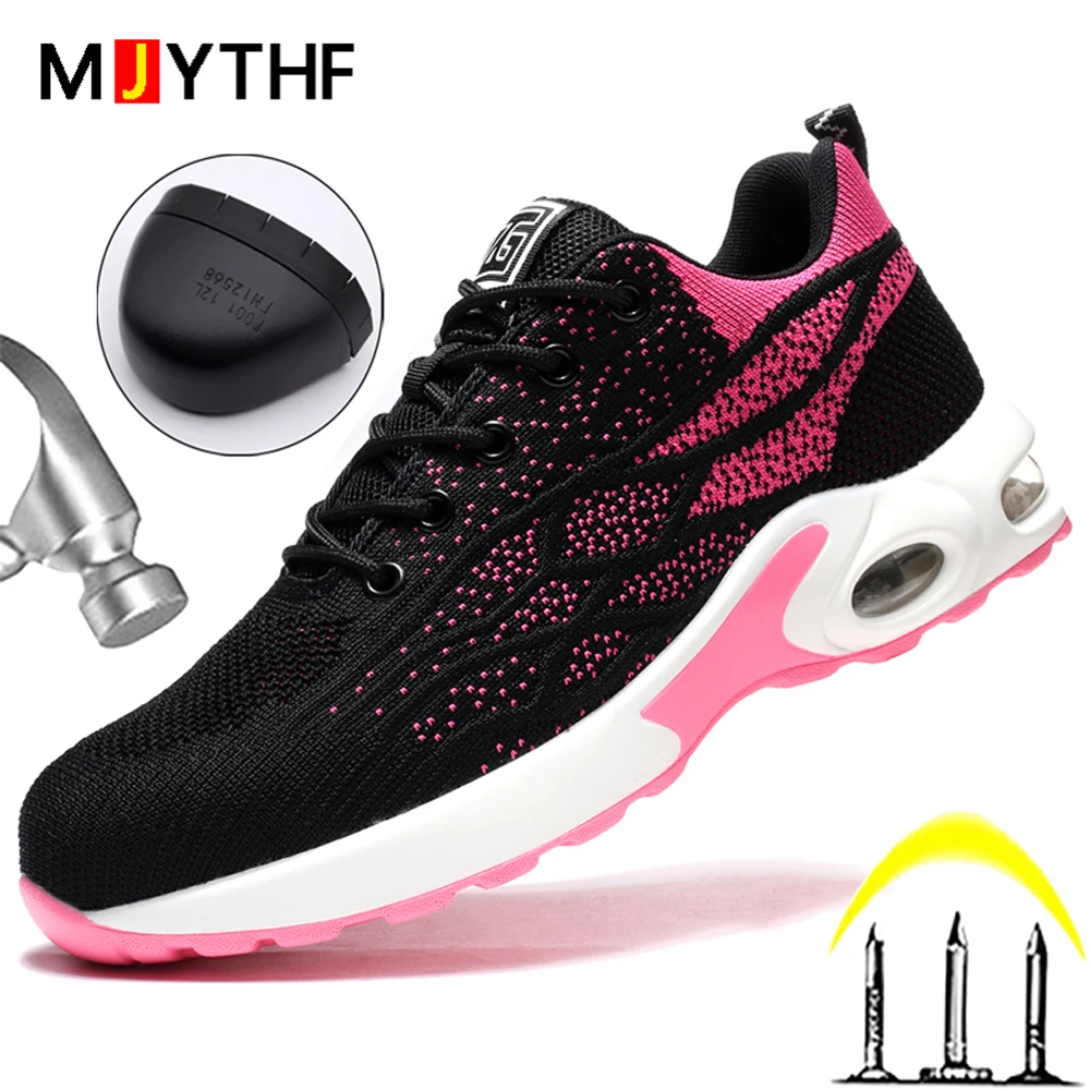 Ladies' Air Cushion Safety Shoes Anti-Smash Anti-Puncture Work Shoes Fashion Security Shoes For Men Women Protection Shoes 2026