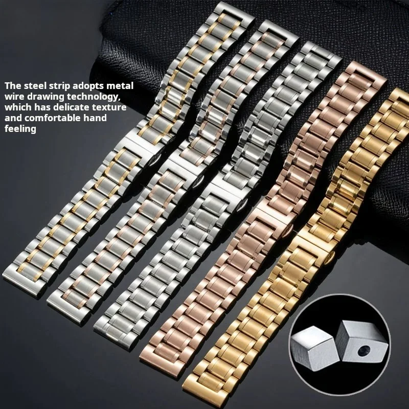 20 22mm Edelstahl Armband Metall Uhren armband für Huawei GT-2-3-Pro 46m Samsung Galaxy Amazfit GTR Männer Frauen Armband