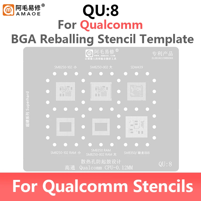 Amaoe QU8 Stencil Details