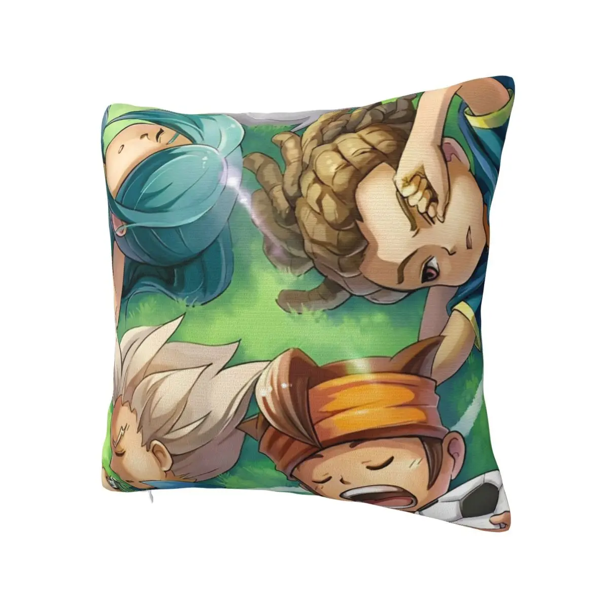 Inazuma Eleven Anime Pillowcase Double-sided Printing Polyester Cushion Cover Decorative Throw Pillow Case Cover Home Zipper