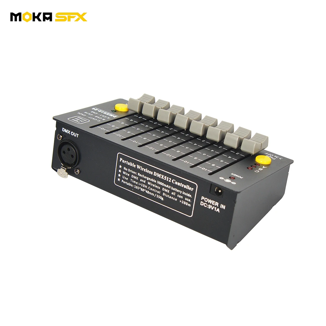 MOKA SFX 24 kanały bateria DJ kontroler DMX 512 konsola kontroler oświetlenia scenicznego przenośny do lasera ruchoma głowica lampa Par