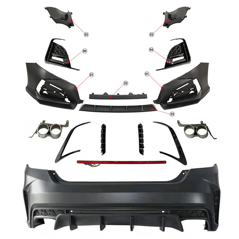 Hot Sale Wide Body Kit for 10th Generation Honda Accord Upgrade Modification Front and Rear Bars Side Skirts Exhaust Auto Parts