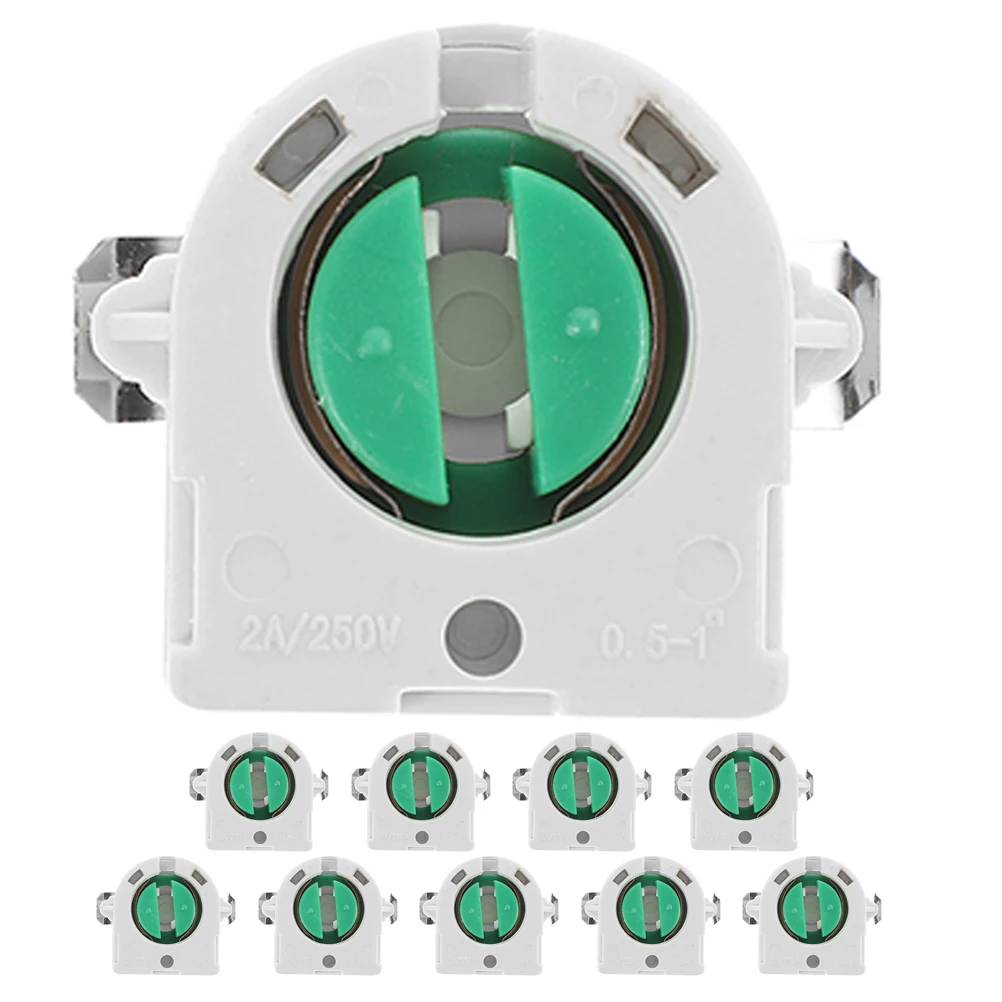 

10Pcs Fluorescent Tombstone Lamp Socket Replacement for Home Office Lighting Fixtures Tube Base Porcelain Light Socket Base