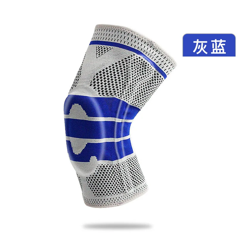 منصات الركبة الرياضية للبالغين في الهواء الطلق من السيليكون الداعم للربيع لركوب الدراجات والمشي لمسافات طويلة وكرة السلة والجري والكوع والركبة معدات حماية