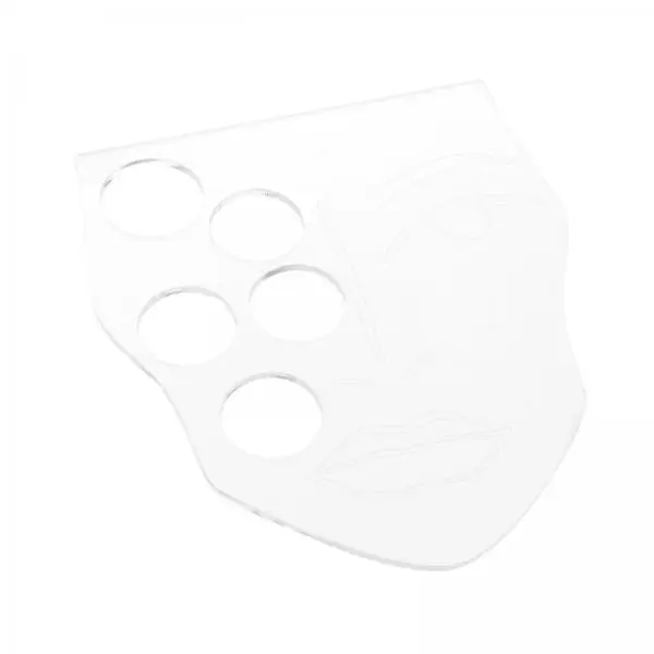 Portable Acrylic Makeup Palette Clear Mixing Plate Eyeshadow Compact Empty Case for Professional Eye Makeup Tools