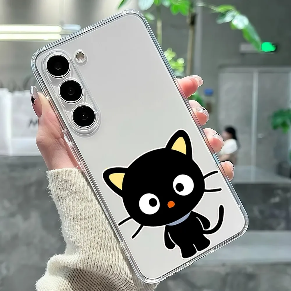 S-Sanrio C-Chococat Phone Case For Samsung Galaxy A52 A12 A51 S21 Edge S22ULTRA S23 S20LITE Plus Ultra Transparent Cover