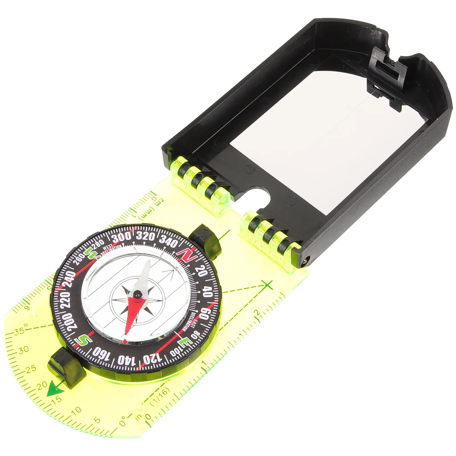 

Vintage Flip Compass Acrylic Material Portable Lightweight Outdoor Hiking Camping Survival Navigation Map Tool