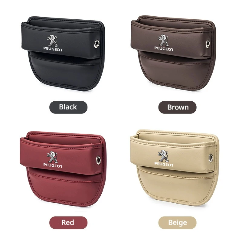 Organisateur de siège de voiture en cuir, boîte de rangement, accessoires intérieurs pour voiture, outil pour Peugeot 408 508 2008 5008 308 3008 208 206 307 301