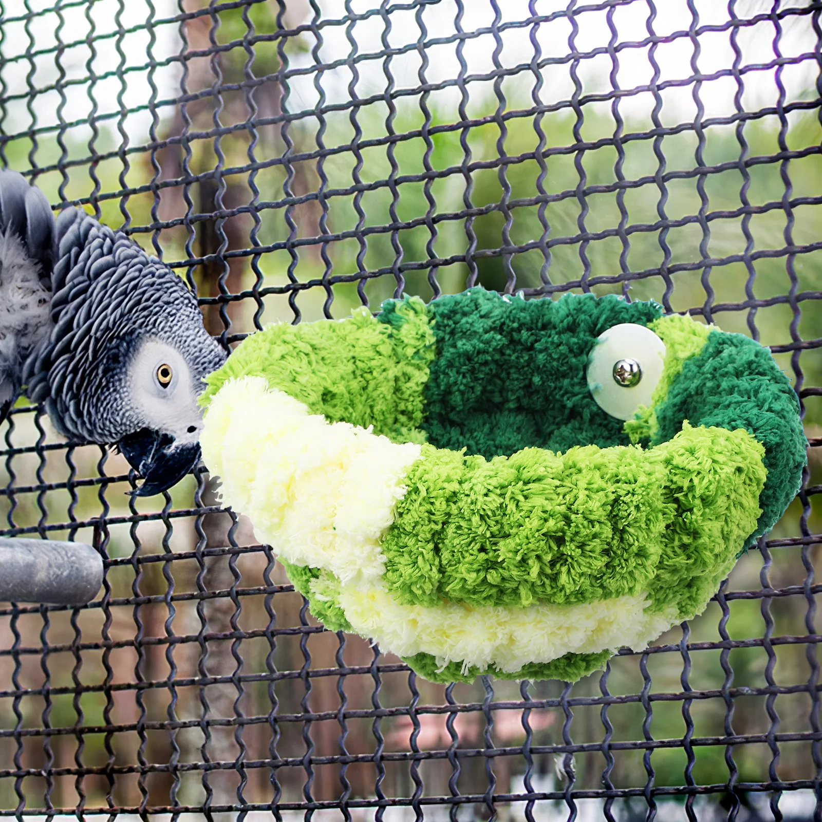 

Warm Cage Bird Nest Winter Parakeet Bed Soft Material Comfortable Resting Environment Indoor Use Bird Nest for Cage