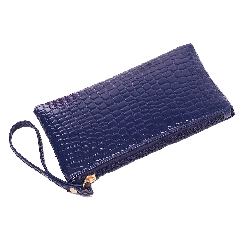 1 Pc Fashion Women Crocodile Print Cosmetic Bag Travel Neceser PU Leather Makeup Bag Lady Make Up Pouch Toiletry Organizer Case