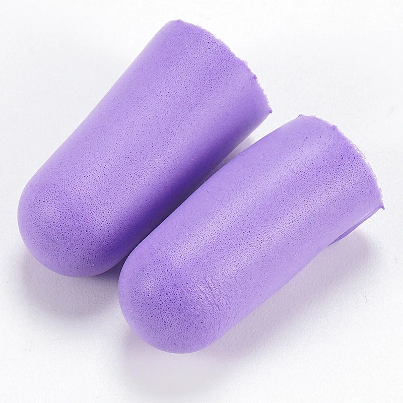 Soundproof Earplugs PU Sponge Earplugs Noise Reduction Earplugs Single Random Color