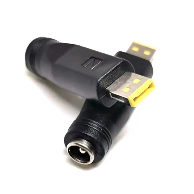 DC5.5 * 2.1mm Female to Square Mouth With Needle Second-Generation Small Square Mouth Tablet Super Notebook Mobile Power Plug