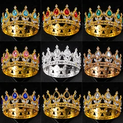 Baroque Crystal Tiaras And Crown Cake Topper Decorative Elegant Wedding Cake Princess Birthday Decoratio Party Supplies