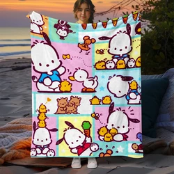 Pochacco Sanrio cute Printed Blanket,thin blanket,blankes for Beds,picnic blanket,Travel,Livingroom,bed,vintage,Cartoon,home