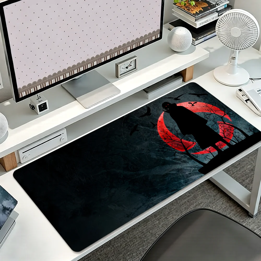 N-Naruto Itachi Uchiha Mouse Pad Non-slip Thickened MousePad Student Cushion Large Writing Gaming Lockedge Office