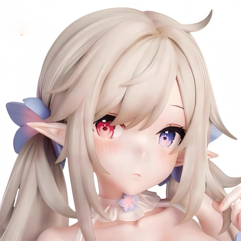 

Фигурка аниме-девушки Pure White Elf, съемная модель из мягкого ПВХ, для декора компьютерного корпуса, автомобиля, подарок на день рождения для любителей аниме