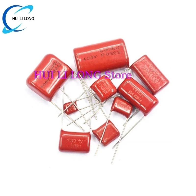 10PCS 63V 100V 250V 400V 450V 630V 2000V CBB Polypropylene film capacitor 101 103 104 105 125J 221 222 223 224 225 332 333 334