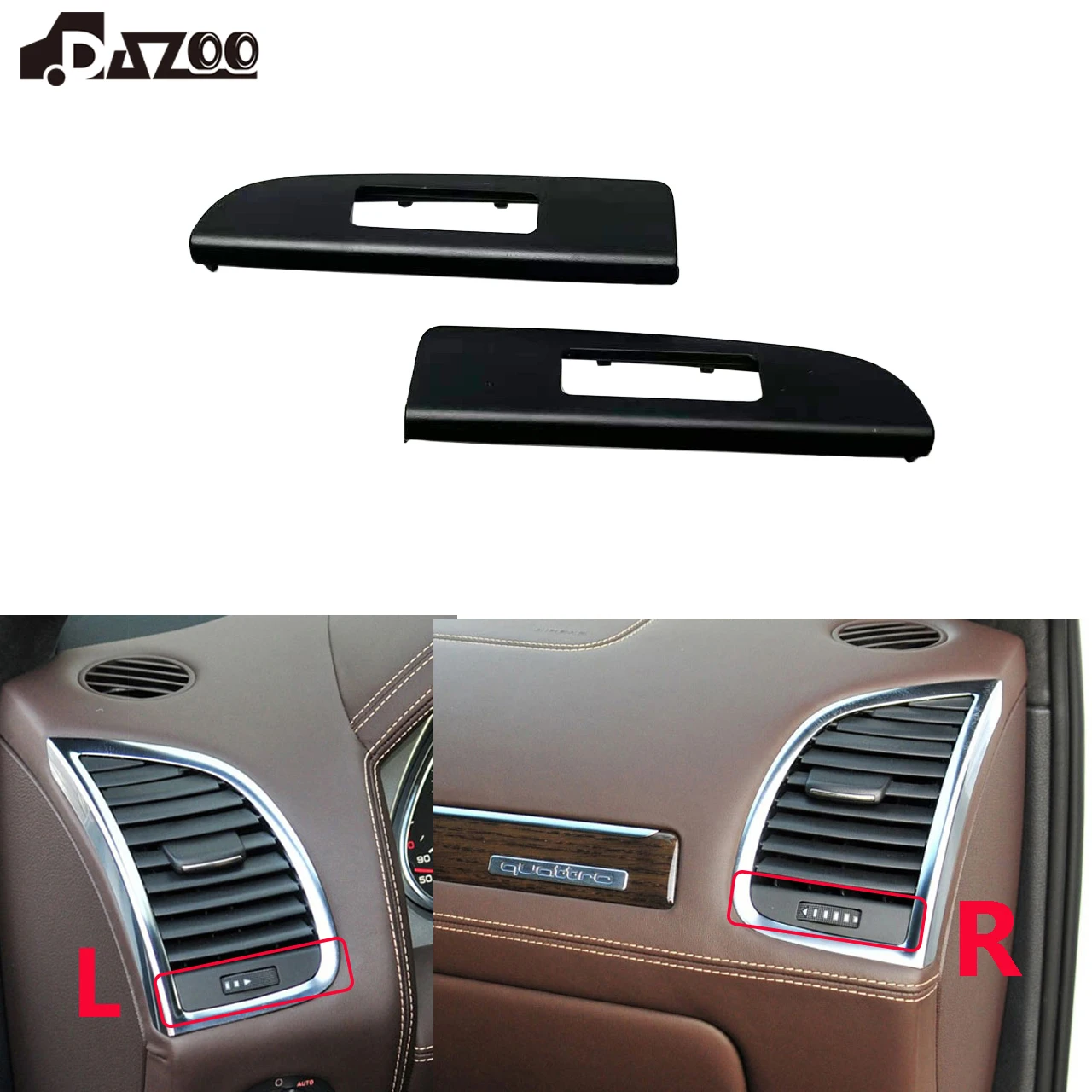 Car Front Dashboard Left Right Air Conditioning Heater AC Vent Outlet Cover For Audi Q7 2006-2015 4L0820901 4L0820902