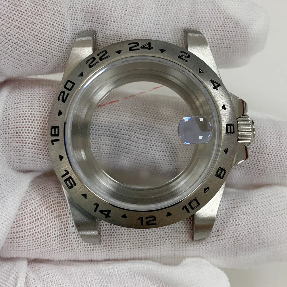 Modified EXP 39MM stainless steel case, fat case, old water ghost sapphire magnifying glass suitable for NH35/36 movement