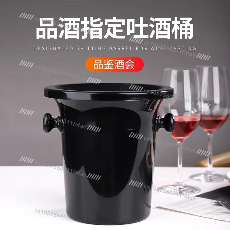

Plastic Wine Dispenser Bottle, Red Wine & Champagne Bucket, Black Ice Bucket for Bar and Parties
