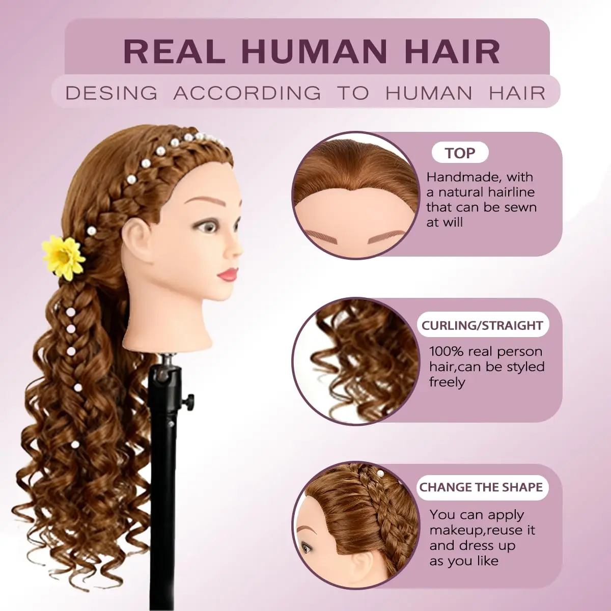 Thumbnail 4 - #61 Best Mannequin Hair Styling Heads to Buy In 2026