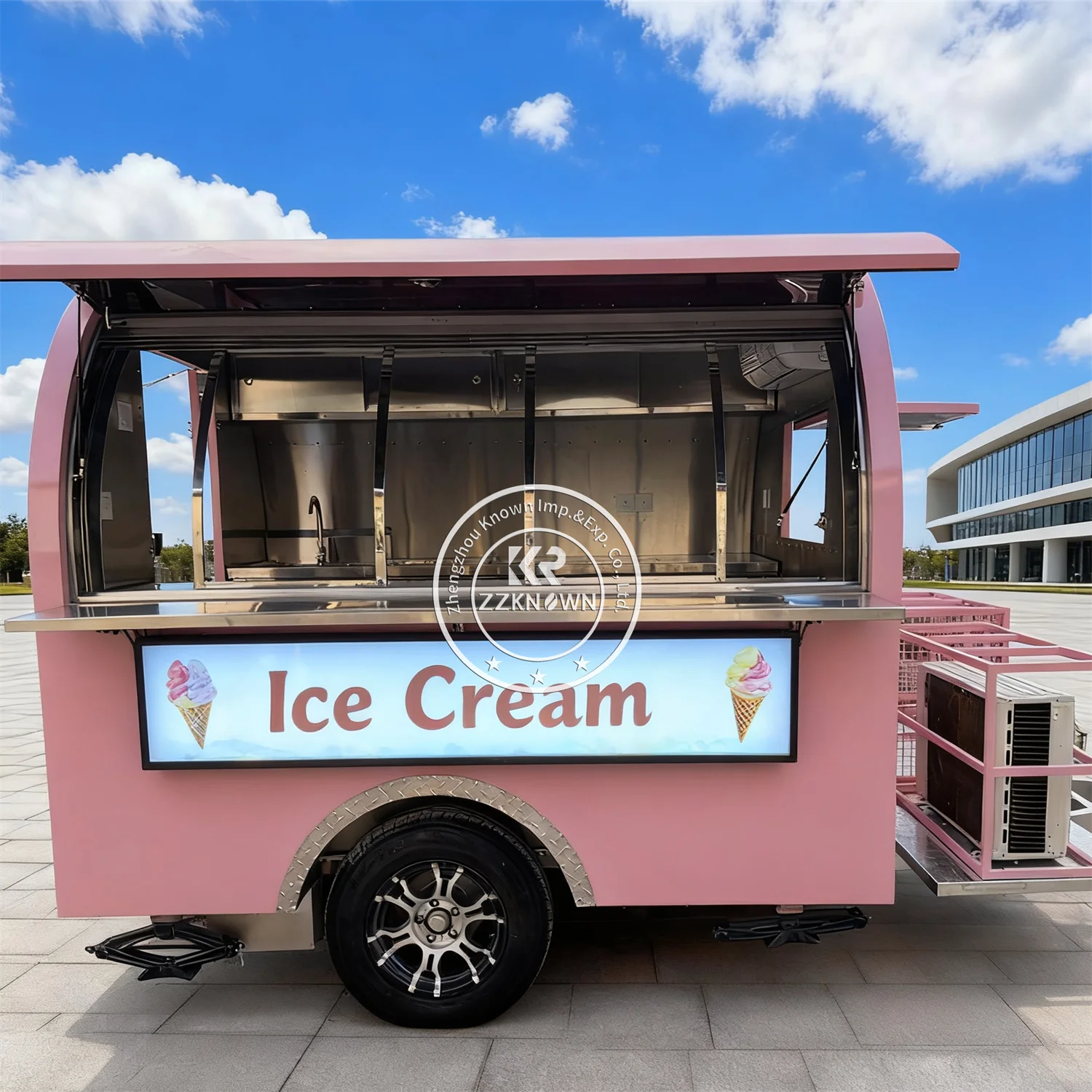 

Mobile Food Truck Fully Equipped Street BBQ Ice Cream Cart Coffee Truck Outdoor Food Trailer Truck With Full Kitchen