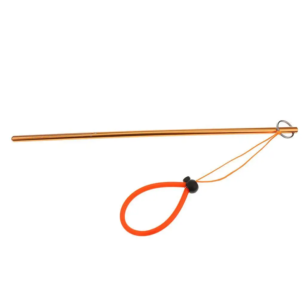 

Стандартная Удочка из алюминиевого сплава для подводного плавания с ремешком на запястье оранжевого цвета