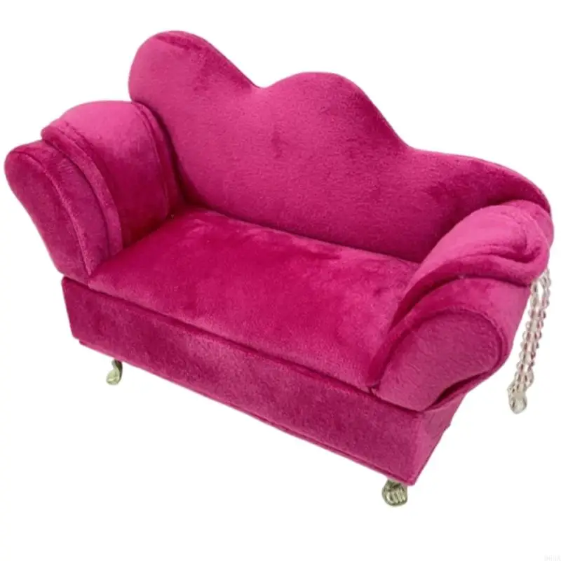 صندوق مجوهرات على طراز الأريكة الحديثة قماش الفلانيل الهولندي ملحقات ديكورات المنزل 964A