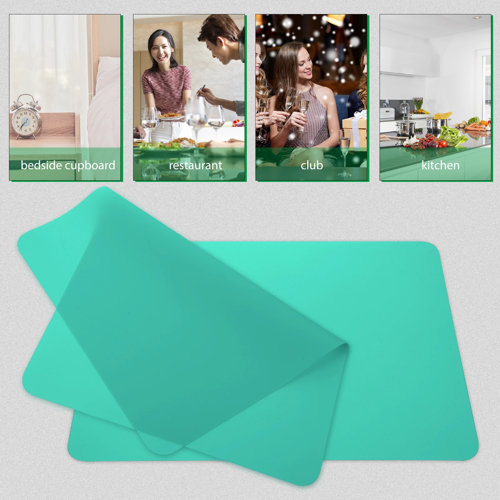 

1pc Silicone Placemat Heat Insulation Non-Slip Home Table Protection Pad Party Dish Mat Creative Table Mat